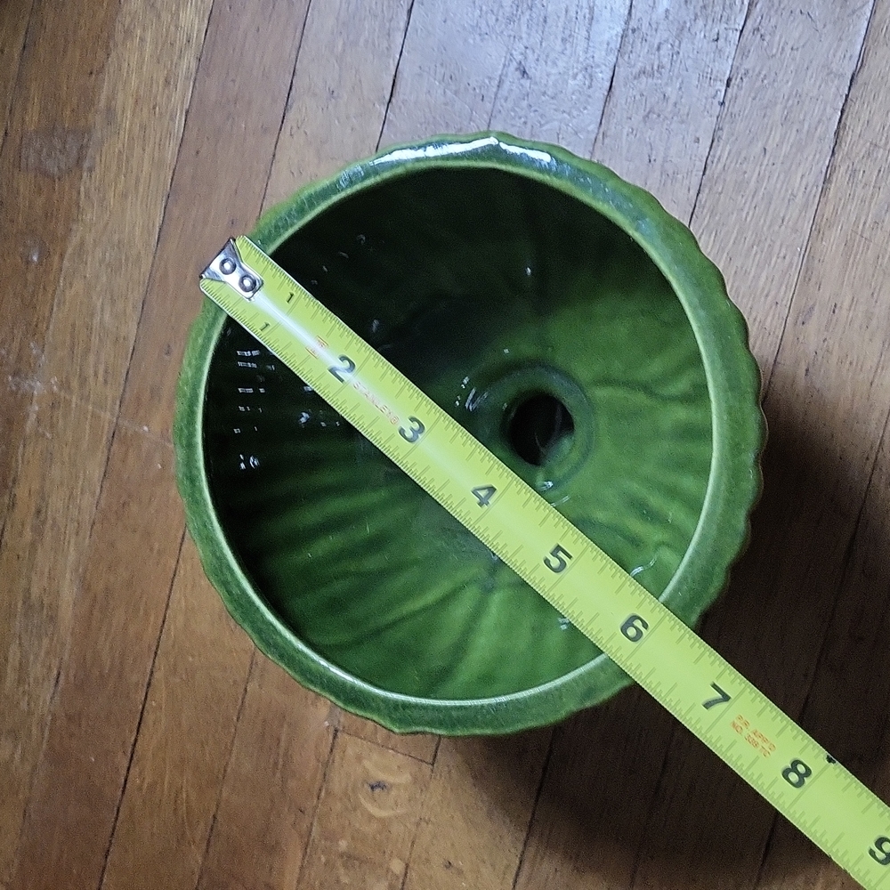 Ceramic Glazed Pedastal Planter - Picture 5 of 6